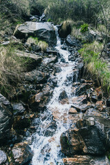 mountain in nepal, waterfall in nepal, waterfall in mountain