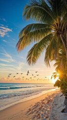 Relaxing Tropical Paradise with Sunny Beach and Surf