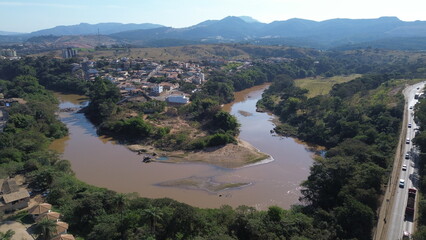Foto Aerea de Brumadinho MG - Rio Paraopeba