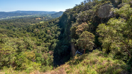 Mapleton Falls National Park: Australian Natural wonder with Scenic Views and Epic Waterfall in the Sunshine Coast Hinterland, Oueensland