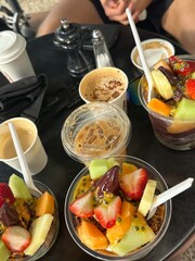 acai bowls and coffee