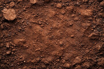 Closeup of textured soil surface