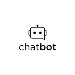 Bot chat logo icon vector