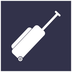 suitcase icon simple design
