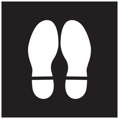 shoe sole icon logo design
