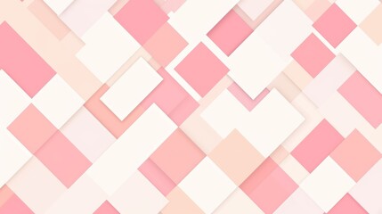 Flat Pastel Color Block Pattern Featuring Light Pink, Soft Yellow, Green, Beige, and Blue 