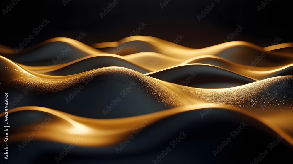 Aufkleber intriguing waves of light and shadow create a stunning interplay of texture and depth, evoking a sen