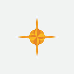 3D Sparkling Star Icon Template
