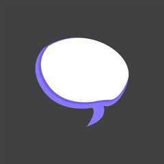 3D Speech Bubble Template