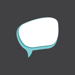 3D Speech Bubble Template