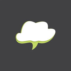 3D Speech Bubble Template