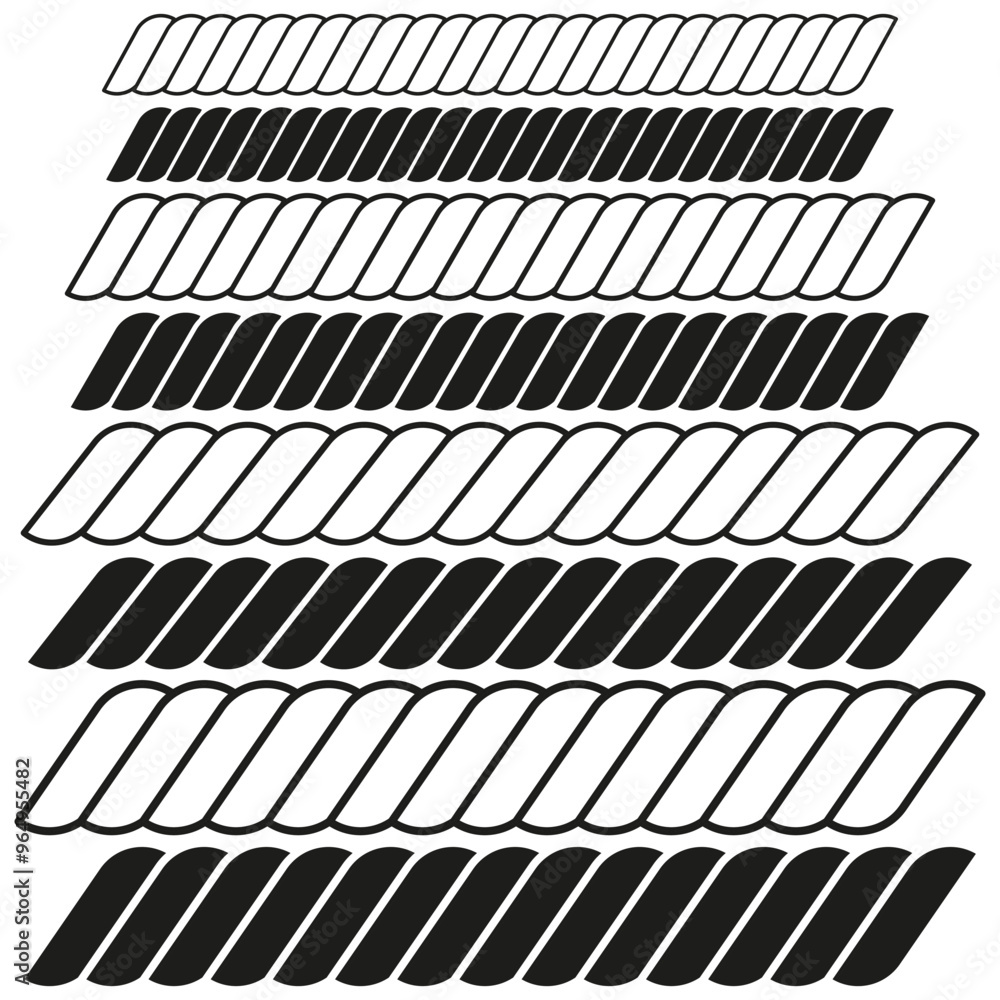 Poster geometric pattern icons. abstract wavy shapes. repetitive line graphics. vector seamless design.