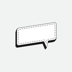 3D Speech Bubble Template