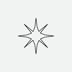 Obraz premium Sparkle Outline Vector Template