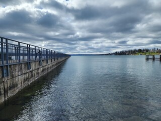 Fototapeta premium pier by the lake