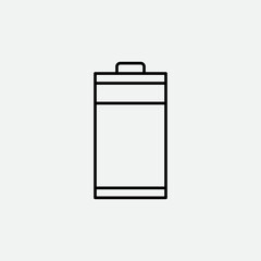 Battery Outline Vector Template