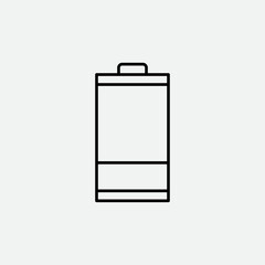 Battery Outline Vector Template