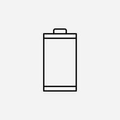 Battery Outline Vector Template