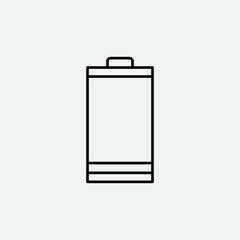 Battery Outline Vector Template