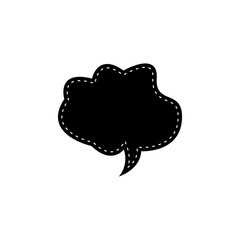 Black Speech Bubble Template