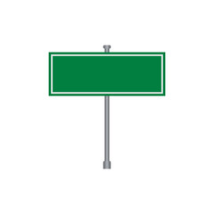 Obraz premium Blank Road Sign Template