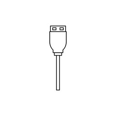 Cable Outline Vector Template