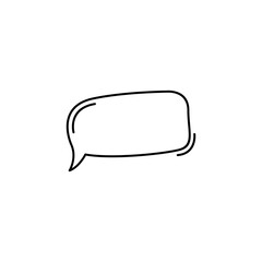 Cartoon Speech Bubble Line Template
