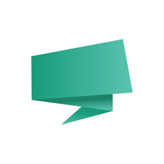 Chat Bubble Origami Template