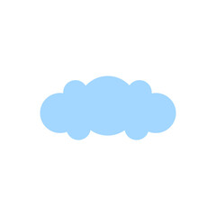 Blue Cloud Vector Template