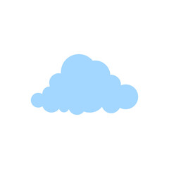 Blue Cloud Vector Template