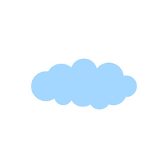 Blue Cloud Vector Template
