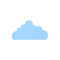 Blue Cloud Vector Template