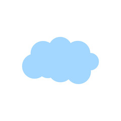 Blue Cloud Vector Template