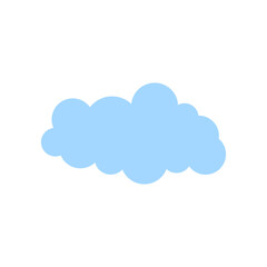 Blue Cloud Vector Template