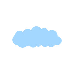 Blue Cloud Vector Template