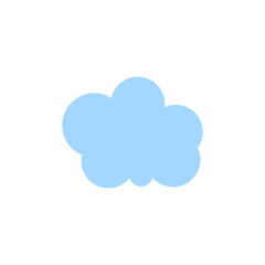 Blue Cloud Vector Template