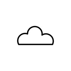 Cloud Outline Vector Template