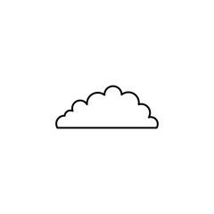 Cloud Outline Vector Template