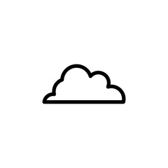 Cloud Outline Vector Template
