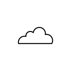 Cloud Outline Vector Template