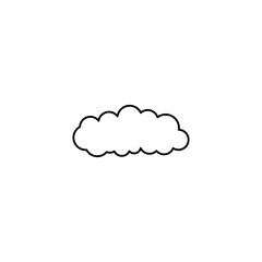 Cloud Outline Vector Template