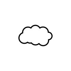 Cloud Outline Vector Template
