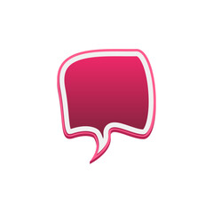 Colorful Speech Bubble Template