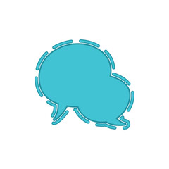 Colorful Speech Bubble Template