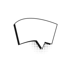 Naklejka premium Comic Bubble Speech Template