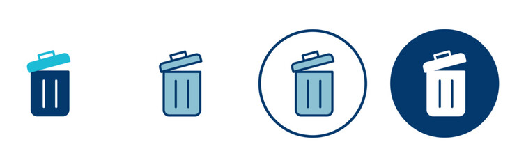 Trash icon vector isolated on white background. trash can icon. Delete icon vector