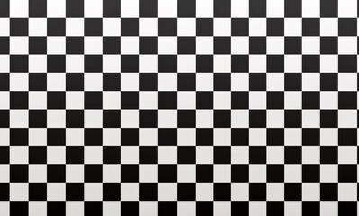 Black and White Checkered Pattern in Clip Art Style with Large Squares