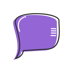Naklejka premium Cute Speech Bubble Template