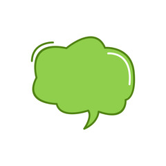 Cute Text Box Speech Bubble Template