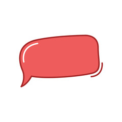 Cute Text Box Speech Bubble Template